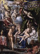 Joachim Wtewael Mars and Venus Surprised by Vulcan oil painting reproduction